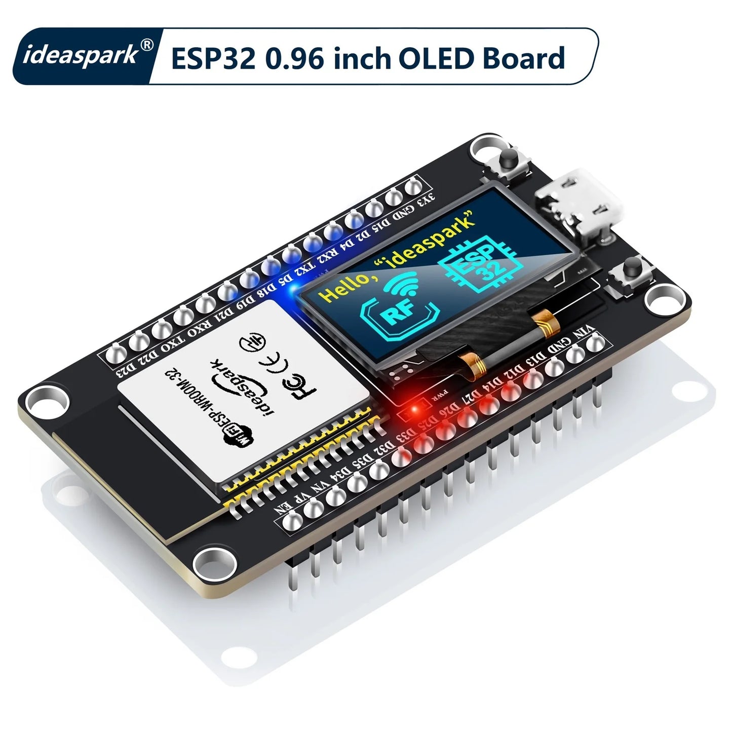 ESP32 Development Board with OLED Display and WiFi/Bluetooth